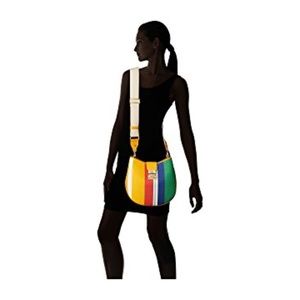 MCM Multicolor Patricia Plato Canvas
Crossbody Bag